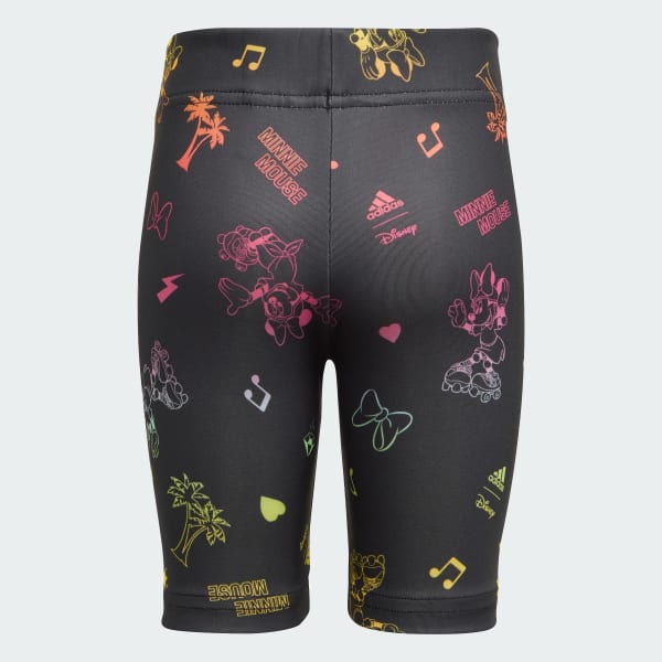 Negro Mallas Cortas adidas x Disney Minnie Mouse Corte Medio