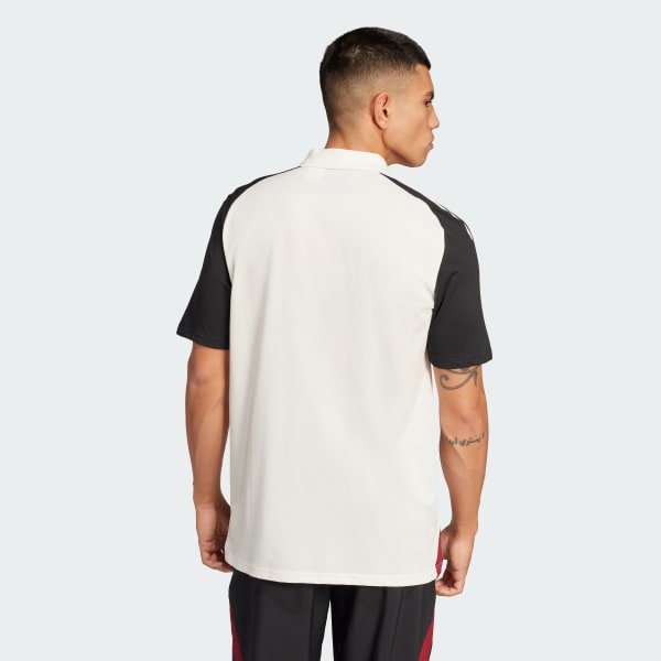 White Manchester United Tiro 24 Polo Shirt