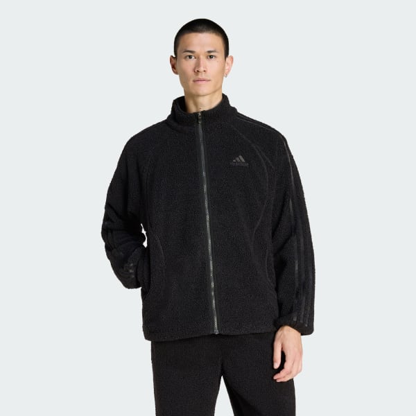 Negro CHAQUETA DEPORTIVA BORG FLEECE TEAMGEIST