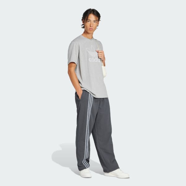 Grey Adicolor Outline Trefoil Tee