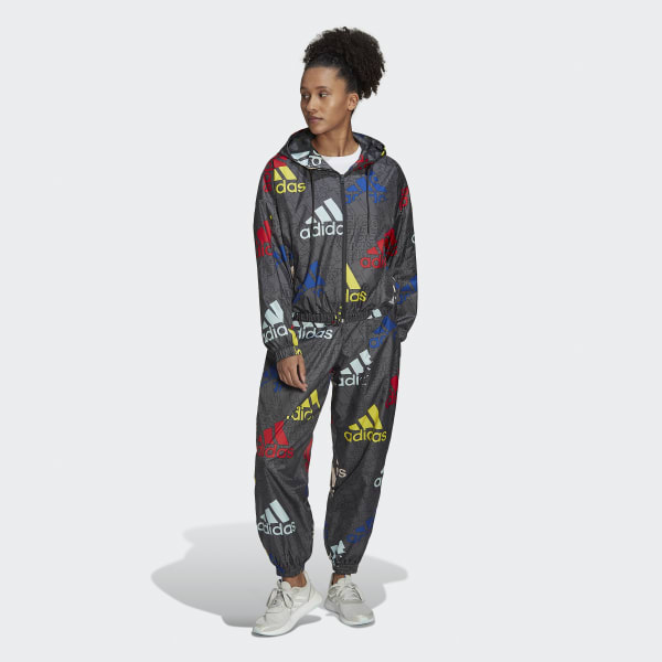 Gra Essentials Multi-Colored Logo Loose Fit Windbreaker CO787