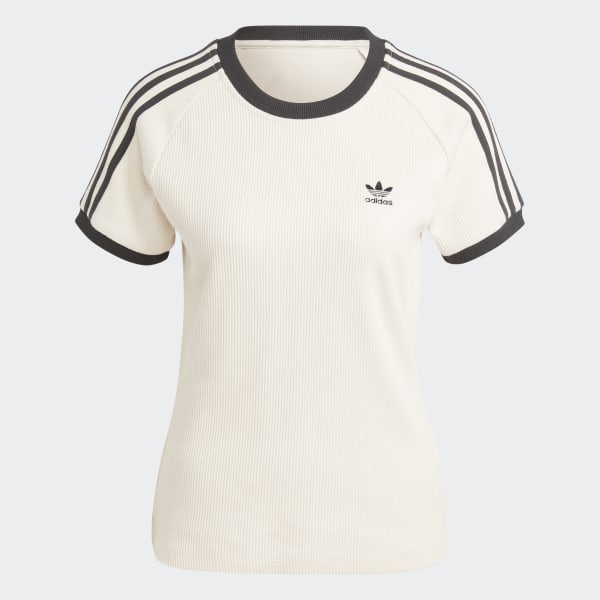 Adidas t shirt gestreift best sale