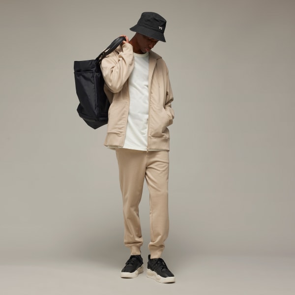 Beige Y-3 French Terry Zip Hoodie