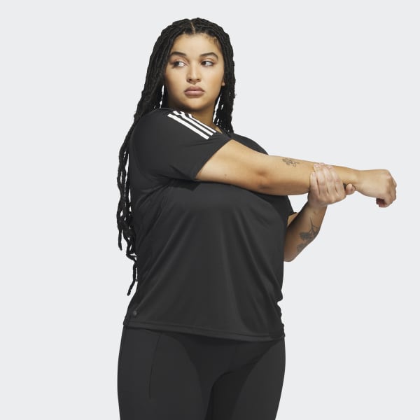 Black Own the Run Tee (Plus Size)