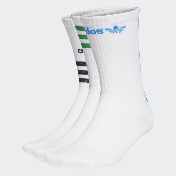 Beyaz Graphic Bilekli Çorap - 3 Çift RB147