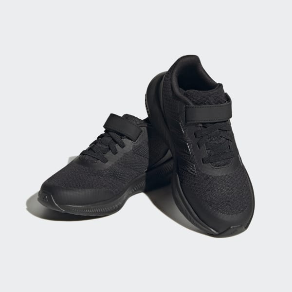 Czerń Runfalcon 3.0 Sport Running Elastic Lace Top Strap Shoes