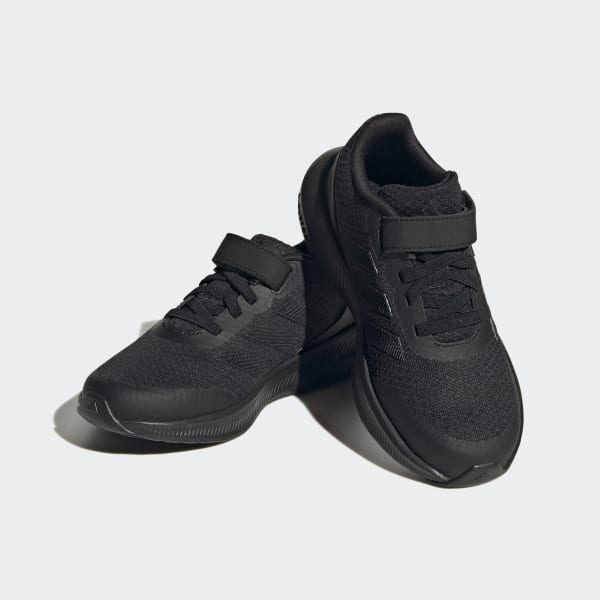 Hitam Sepatu Tali Elastis Runfalcon 3.0 dengan Strap Atas