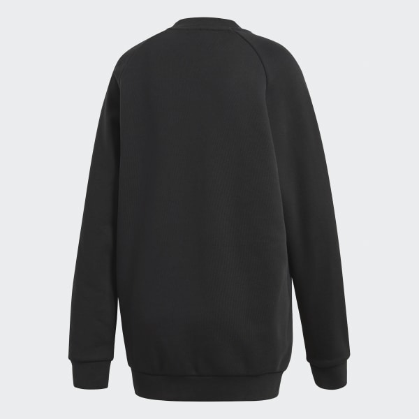 adidas Trefoil Oversize Sweatshirt - Black | adidas US