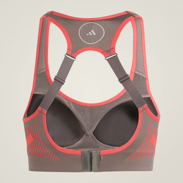 Adidas by Stella Mccartney Truepace High Support Sports Bra Grey L C D Womens Running Sports Bras