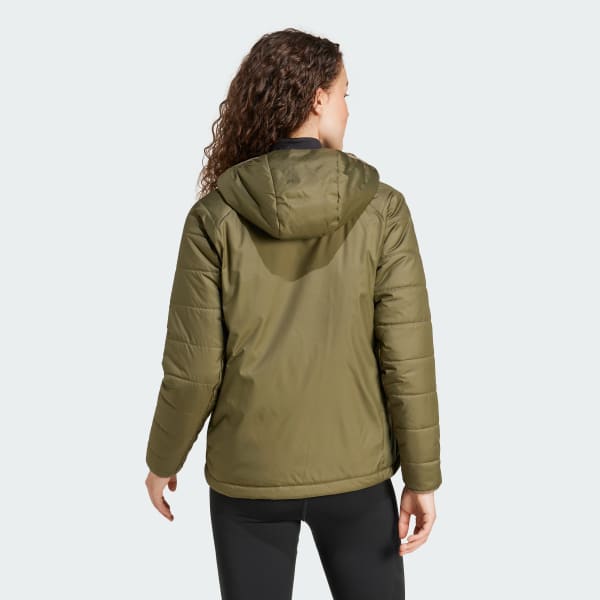 Verde Giacca Terrex Multi Synthetic Insulated Hooded