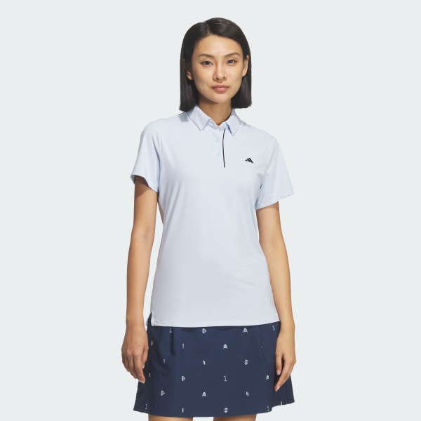 สีน้ำเงิน เสื้อโปโลแขนสั้น