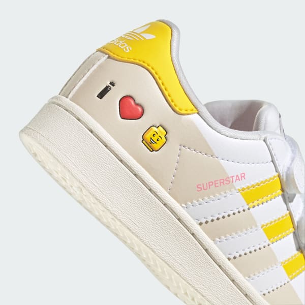 Adidas originals superstar shop kids yellow