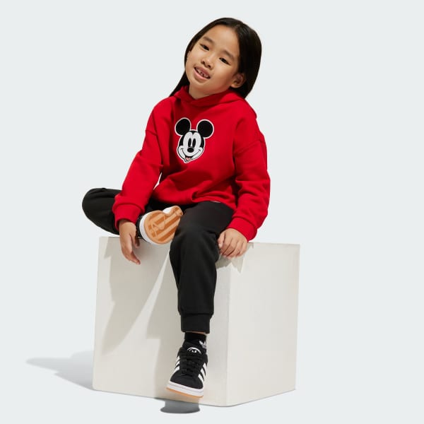 Red ADIDAS DISNEY MICKEY MOUSE HOODIE SET