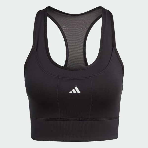 Zwart Medium-Support Running Pocket Beha