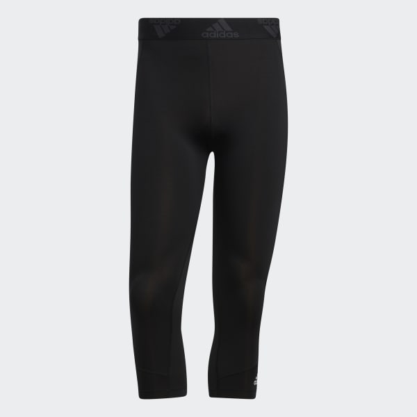 Preto Calças Justas Techfit 3/4