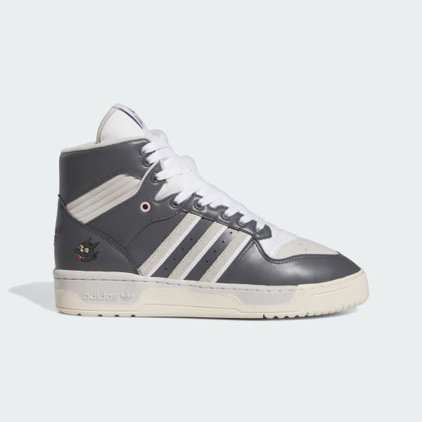 Grey high top adidas top