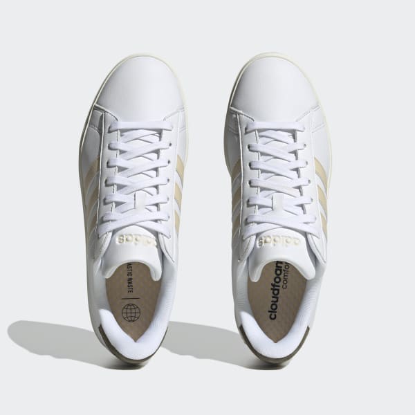 White Grand Court Cloudfoam Comfort Shoes