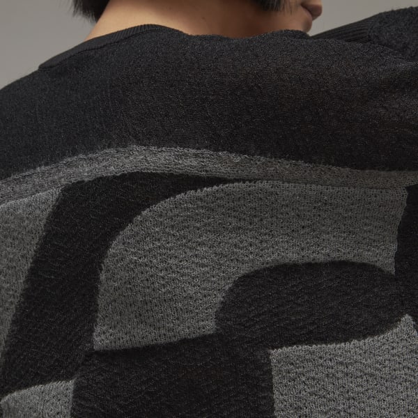 Schwarz Y-3 Classic Sheer Knit Sweatshirt AT140
