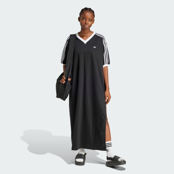 Negro Vestido en V Adilenium Season 3 Oversized