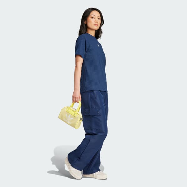 Azul Polo Essentials Acanalado Ancho