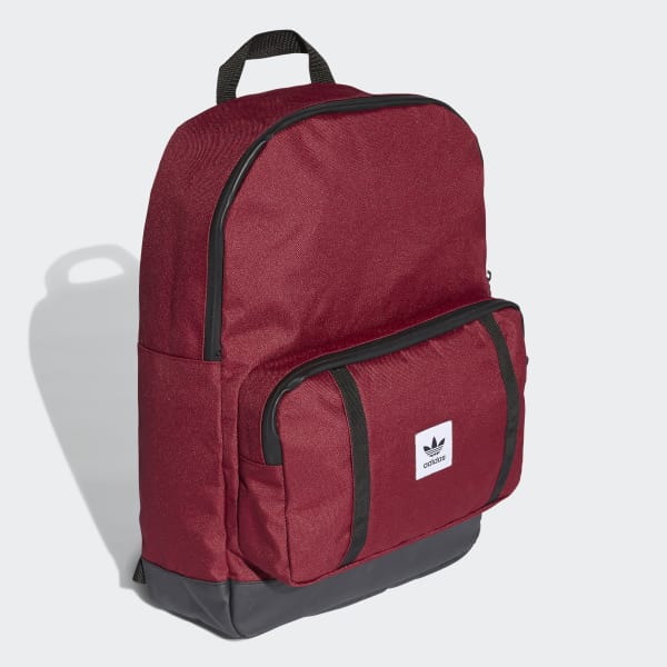 burgundy adidas backpack