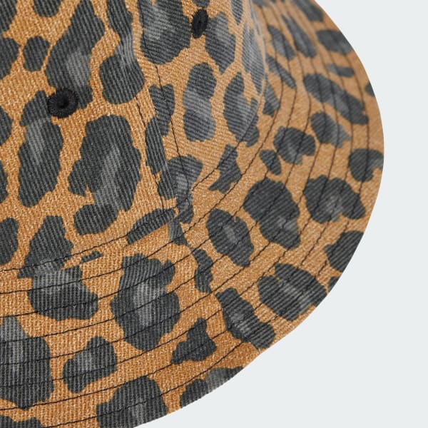 Marrom Chapéu Bucket Leopard