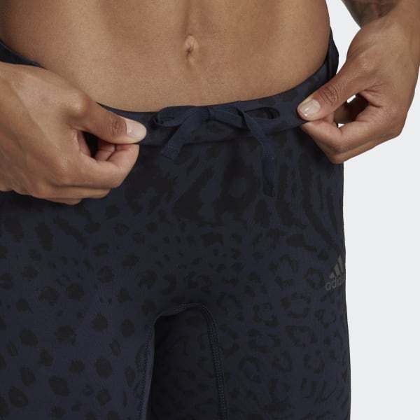 blauw FastImpact Running Leopard 7/8 Legging DAV29