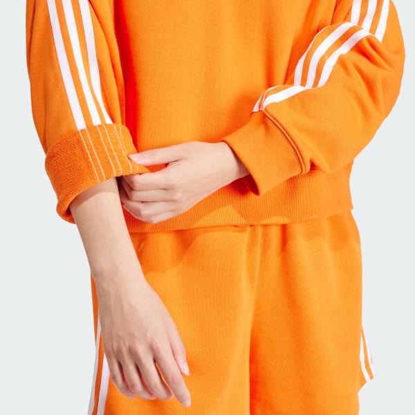 Orange adidas crew neck new arrivals