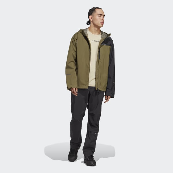 Vert Veste de pluie 2,5 couches Terrex Multi RAIN.RDY