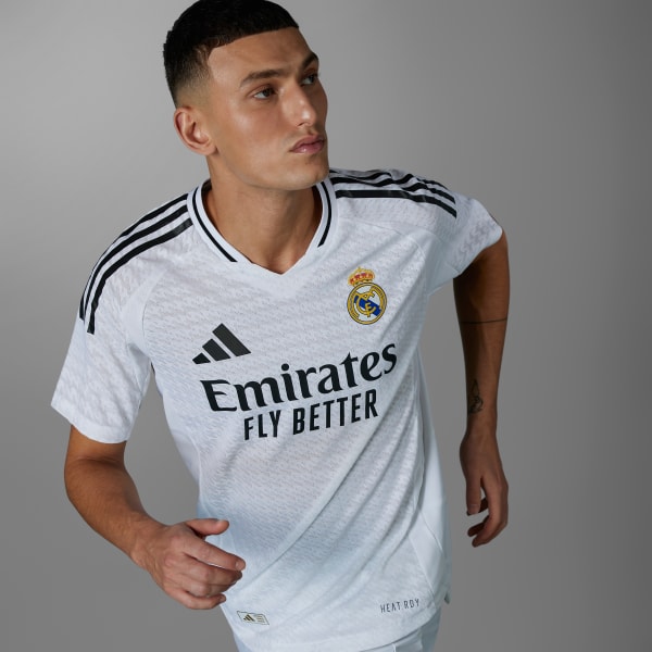 Hvit Real Madrid 24/25 Authentic Hjemmetrøye