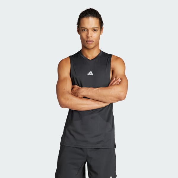 adidas Workout Stringer Tank Training Top - Black