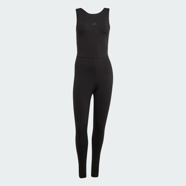 Svart Yoga Motion Bodysuit