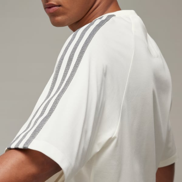 adidas Y-3 3-Stripes Short Sleeve Tee - White | adidas Singapore