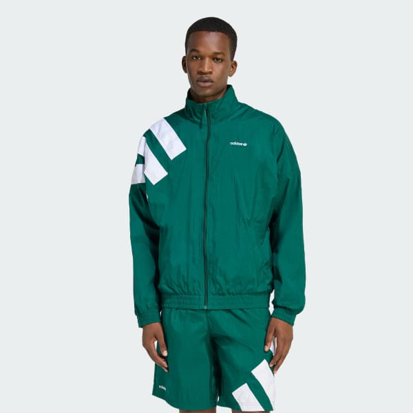 Green ARCHIVE BLOCKED TRACK TOP 
