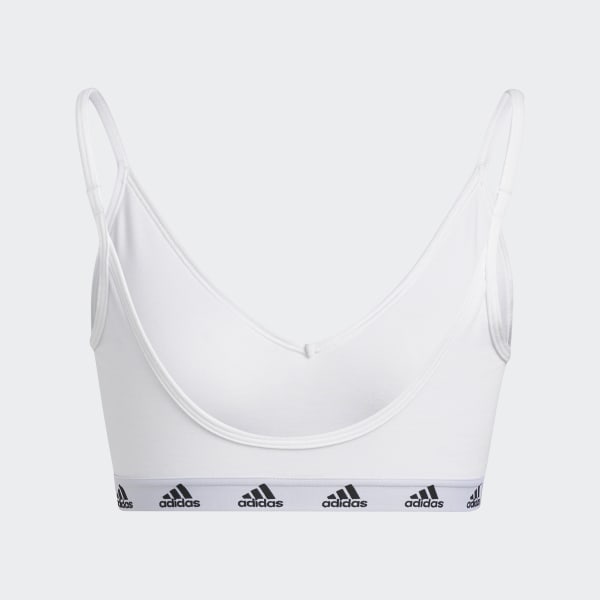 Top deportivo adidas blanco discount
