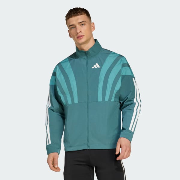 Vert Veste de running Adizero Archive