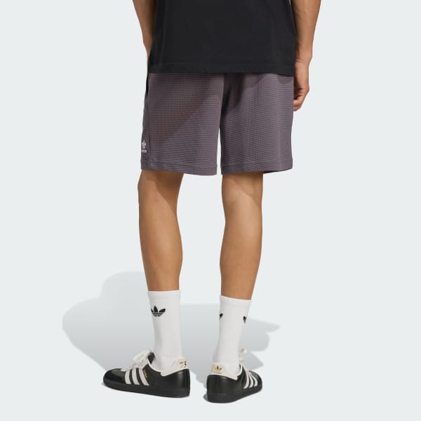 Cinza Shorts Waffle Essentials Trefoil