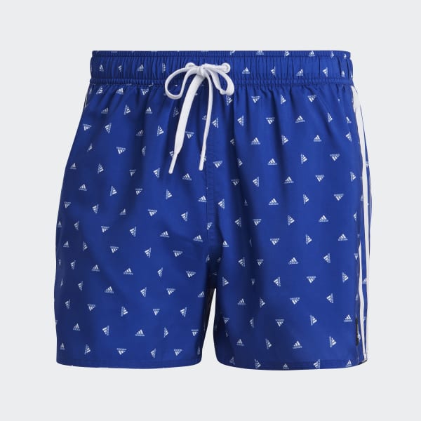 Blue and white adidas shorts sales