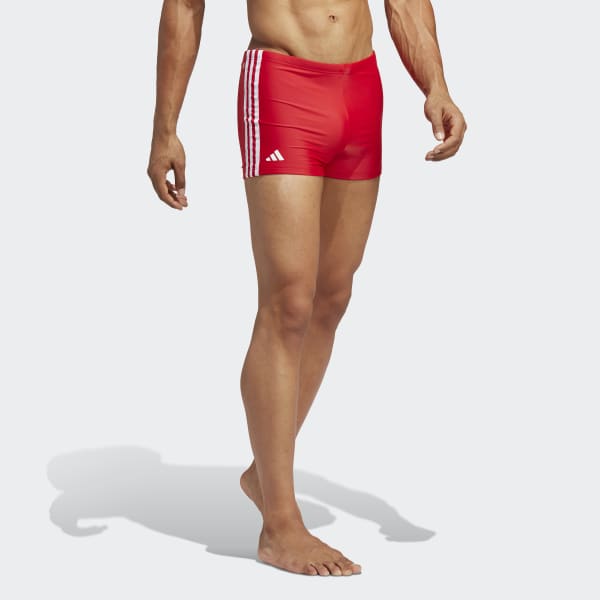Rood Classic 3-Stripes Zwemboxer