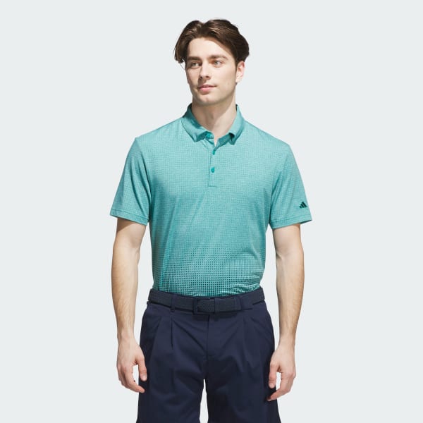 Gronn Go-to Rise Print Poloskjorte