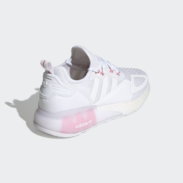 White ZX 2K Boost Shoes KYK32