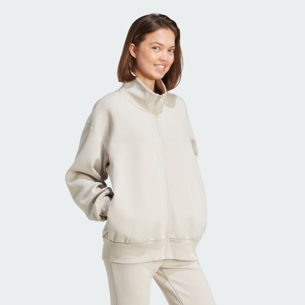 Μπεζ Soft Lux Loose με φερμουάρ σε όλο το μήκος