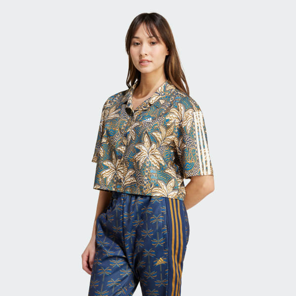 Pink adidas x FARM Rio skjorte