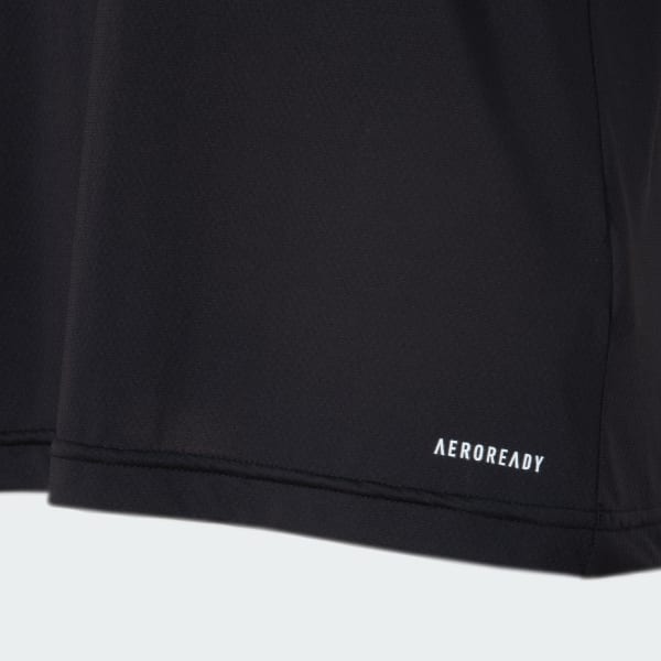 Preto Camiseta OWN THE RUN TRÊS LISTRAS FEMININA