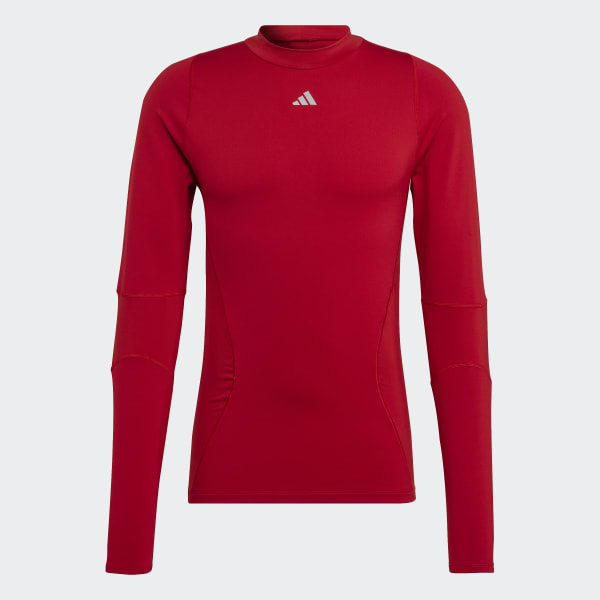 Red Techfit COLD.RDY Long-Sleeve Top