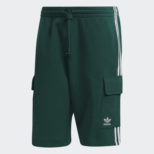 adidas Adicolor Classics 3-Stripes Cargo Shorts - Green | adidas Thailand