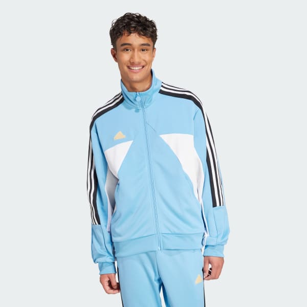 adidas House of Tiro Nations Pack Track Jacket Blue adidas New Zealand