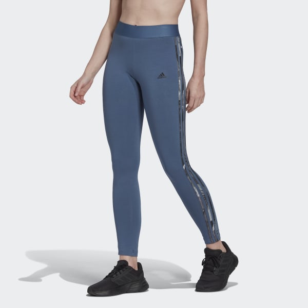 modrá Legíny LOUNGEWEAR Essentials 3-Stripes 28881