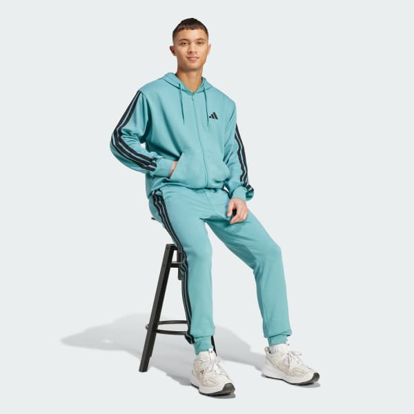 Turkos Essentials 3-Stripes French Terry Full-Zip Hoodie