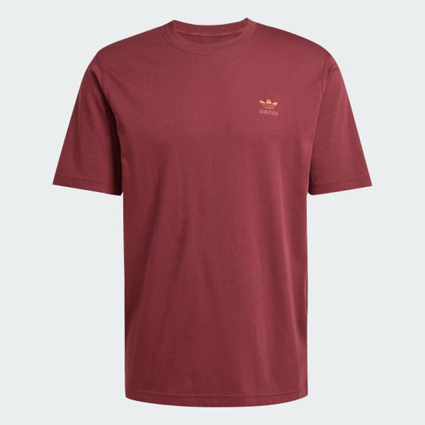 Burgundy Tričko Trefoil Essentials